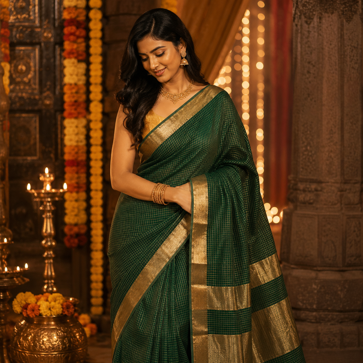 First Drape signature saree styled look