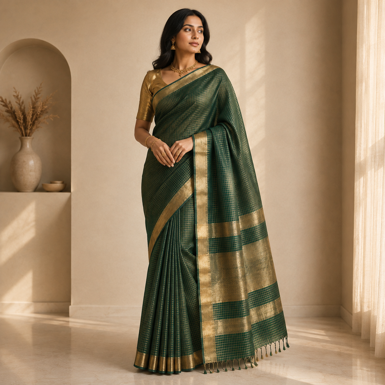 Royal Maheshwari silk saree collection